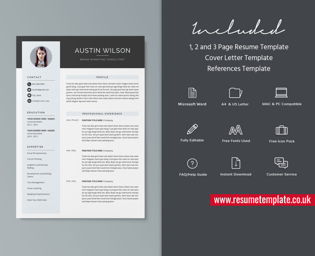free download fancy cv templates word