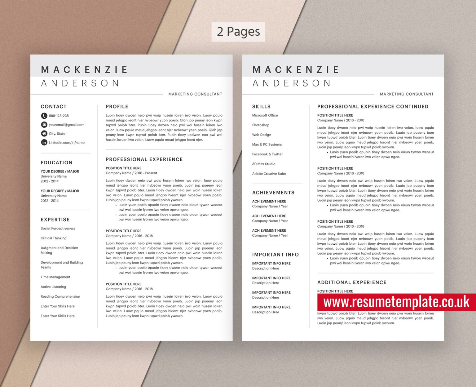 resume cover letter on mac